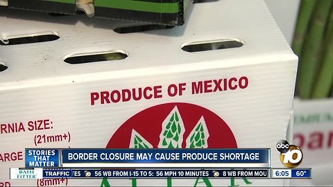 Border shutdown may cause produce shortage
