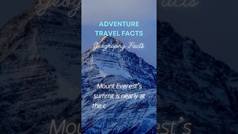 "Jet-Setters of Mount Everest 🛩️ #MountEverest #Altitude #geographytrivia #motivation #facts