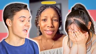 "How To Be A Good Trans Ally" Trans Guy And Straight Woman React To CRINGE TikToks