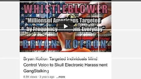 Insider SiS v2k/gang stalker expert Bryan Kofron -(RIP), explains info he was attacked for