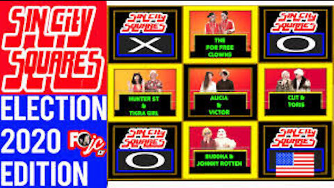 Election 2020 Edition Spoof - Hollywood Squares Spoof Parody - Sin City Squares Live from Las Vegas