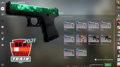 Glock-18 Emerald Gamma Doppler Tradeup! #86