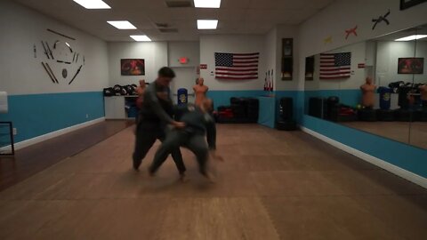 An example of the American Kenpo technique Crashing Wings