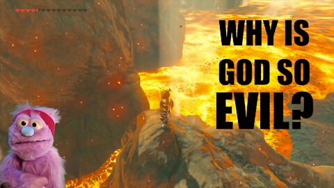Why is the God in Video Games So Evil? (BOTW gameplay at the Abandoned Mine.)