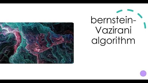 bernstein Vazirani algorithm