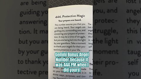 Gemini BONUS Angel Number!#gemini tarot#Angel number 444