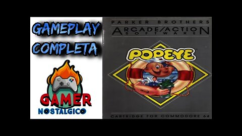 Popeye -- Commodore 64 -- Gameplay Completa