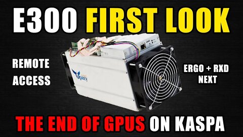 INSANE KASPA MINING!! | Osprey E300 First Look