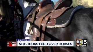 Neighbors in Rio Verde feud over horses