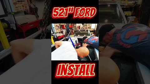 How to Install a Big Block Ford With a Tunnel Ram #shorts