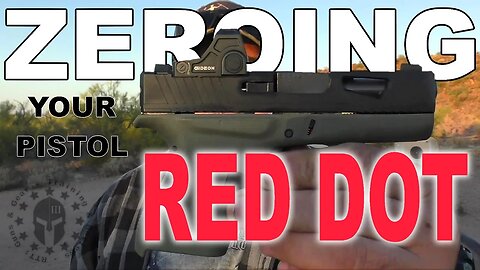 Zeroing My Pistol Red Dot | Glock 43 - The Gideon Optics Judge