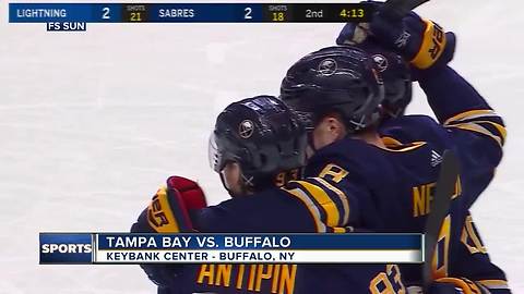 Ryan O'Reilly has goal, assist in Buffalo Sabres' 5-3 win over Tampa Bay Lightning
