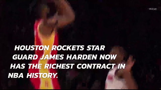 James Harden just became the richest athlete in the NBA