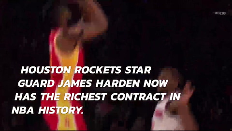 James Harden just became the richest athlete in the NBA