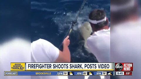 People upset after Naples firefighter posts video shooting shark; FWC investigation