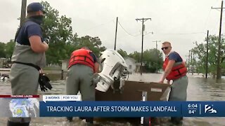 Tracking Laura after storm makes landfall