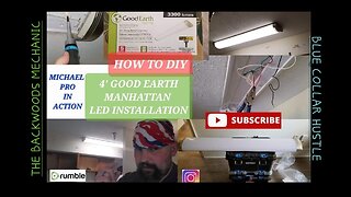 How to DIY Installation if the Good Earth LED Manhattan 4' Lught Fixture