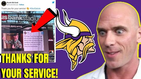 Vikings Mistakenly HONOR Adult Film Star JOHNNY SINS during NFL Military Salute To Service!