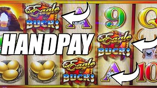 Countless Bonus Rounds And Jackpot Hand Pay on Eagle Bucks Slot Machine