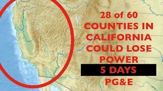 PG&E Warns 28 of 60 Counties in CA, Be Prepared for Power Outages Lasting 5 Days