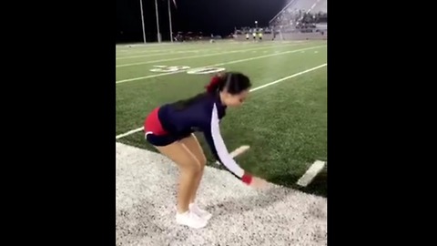 Talented Cheerleader Defies Gravity By Nailing The ‘Invisible Box’ Challenge