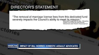 Fiscal impact of a bill eliminating marriage licenses worries domestic assault advocates