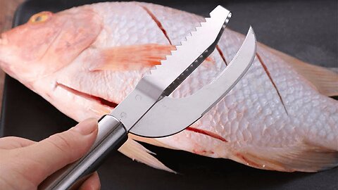 Stainless Steel Fish Scale Sawtooth Knife (3 In 1)