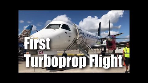 My First Flight on the Saab 340 Turboprop Airplane