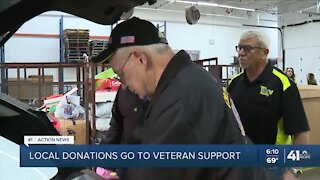 Local donations go to veteran support