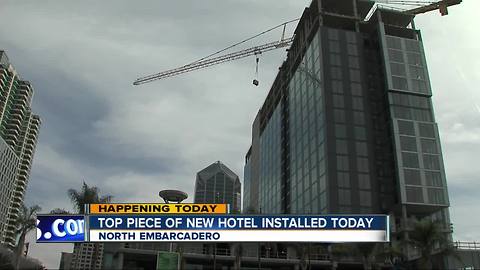 New Embarcadero hotel construction hits major milestone