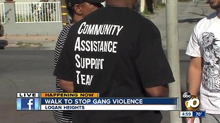 Walk to stop gang violence in San Diego communities