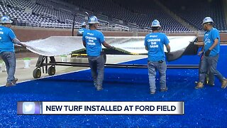 New turf installed at Ford Field