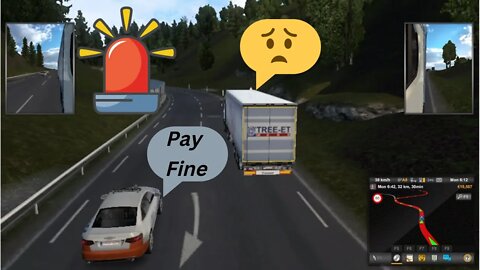 #shorts Police is Charging Me Again for Violation in Euro Truck Simulator 2