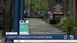 County extends eviction moratorium