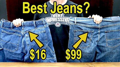 $16 vs $99 Jeans? Let's Settle This! Wrangler, Levi’s, Carhartt, Dickies, Nautica, LEE, Lucky
