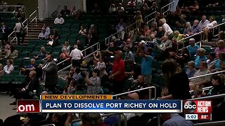 Plan to dissolve Port Richey on hold