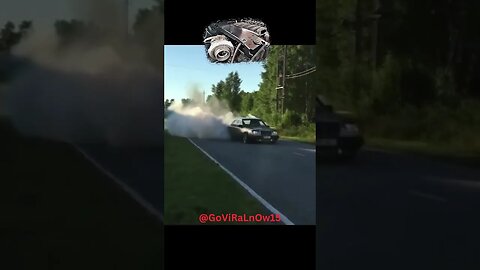 Burning Rubber Power Mercedes W124 OM606 Superturbo Tire Destruction #viralvideo #burnout