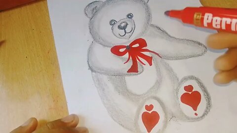 How to Draw Teddy Bear - Teddy Bear Drawing