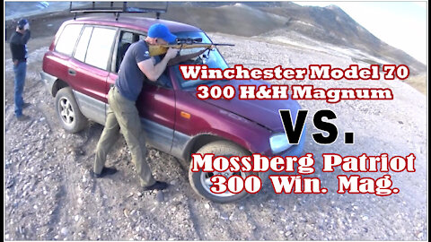 Mossberg Patriot 300 Win Mag (w/Witt Muzzle Brake) VS. Winchester Model 70 300 H&H Magnum Wapp Howdy