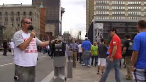 March Madness Street Preaching - NCAA Basketball - Louisville, KY - Kerrigan Skelly