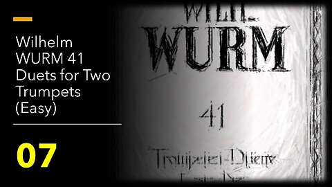 41 Duetos para Trompete de Wilhelm Wurm - 07 (Toque junto comigo)