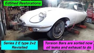 Jaguar E-Type 60th S2 2+2 Rust2Road Project Revisited Part 3 Torsion bars are done now whats next