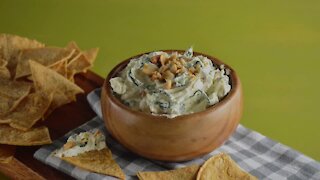Artichoke, Spinach and Walnut Dip from India