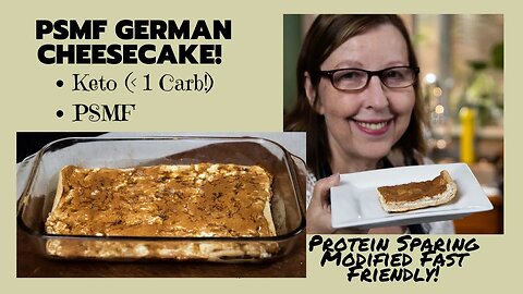 Kasekuchen for PSMF Diet! (German Cheesecake sort of!)| PSMF Dessert Recipe using Egg White Bread