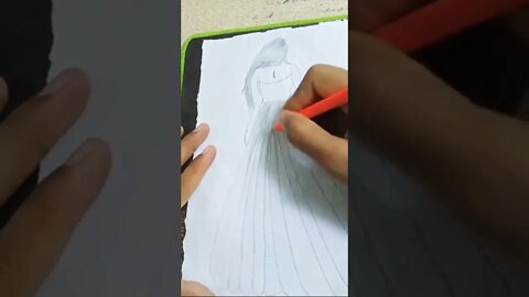 How to draw a girl 💃 #shorts #howtodraw #drawing #girldrawing #girl #viral #ytshorts #short