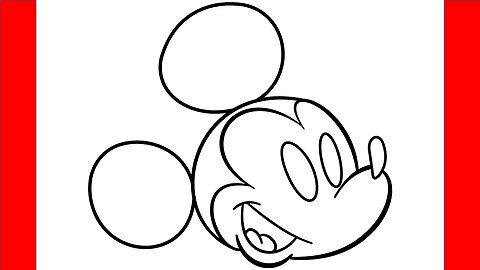 How To Draw Mickey Mouse - Step By Step Drawing