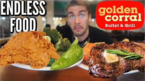 PRO EATER VISITS GOLDEN CORRAL BUFFET | COUNTLESS PLATES | DALLAS TEXAS | Man Vs Food