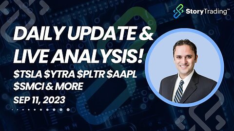 Daily Update & Live Analysis: $TSLA $YTRA $PLTR $AAPL $SMCI & more...