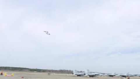 aerial change of command ceremony