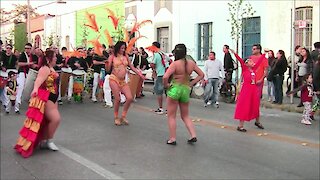 Bolivian dance and music in Santiago, chile